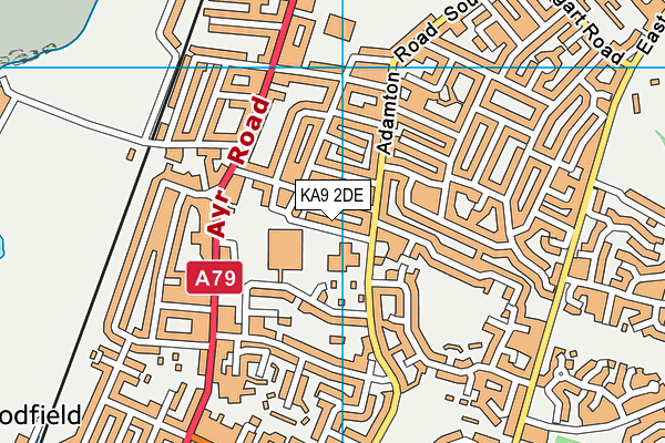 KA9 2DE map - OS VectorMap District (Ordnance Survey)