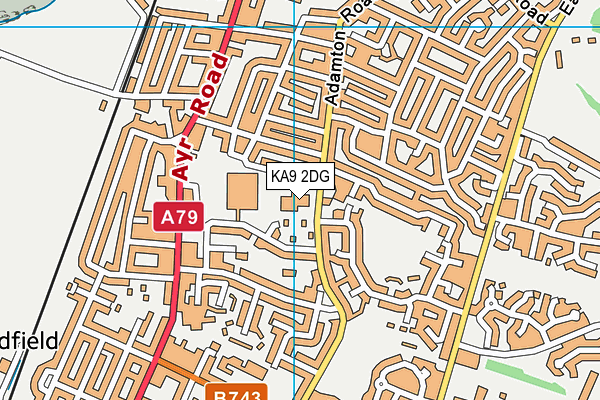 KA9 2DG map - OS VectorMap District (Ordnance Survey)