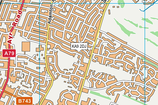 KA9 2DJ map - OS VectorMap District (Ordnance Survey)
