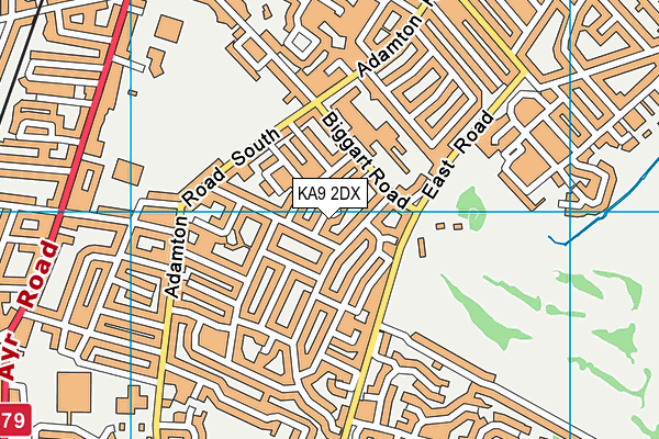 KA9 2DX map - OS VectorMap District (Ordnance Survey)