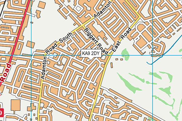 KA9 2DY map - OS VectorMap District (Ordnance Survey)