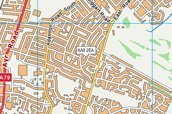 KA9 2EA map - OS VectorMap District (Ordnance Survey)