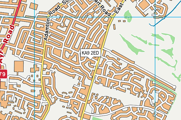 KA9 2ED map - OS VectorMap District (Ordnance Survey)