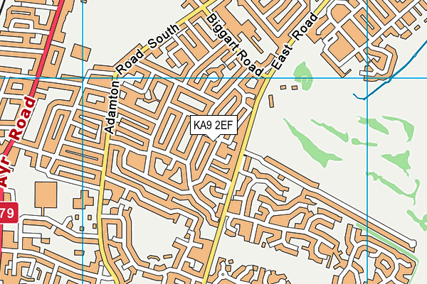 KA9 2EF map - OS VectorMap District (Ordnance Survey)