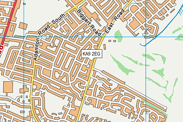 KA9 2EG map - OS VectorMap District (Ordnance Survey)