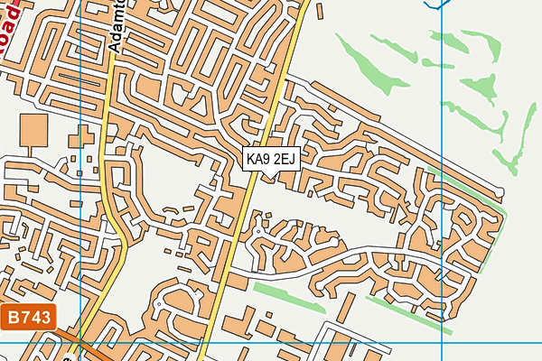 KA9 2EJ map - OS VectorMap District (Ordnance Survey)