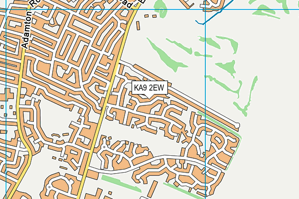 KA9 2EW map - OS VectorMap District (Ordnance Survey)