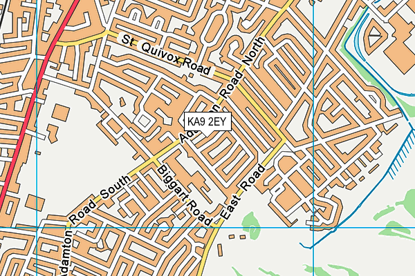 KA9 2EY map - OS VectorMap District (Ordnance Survey)