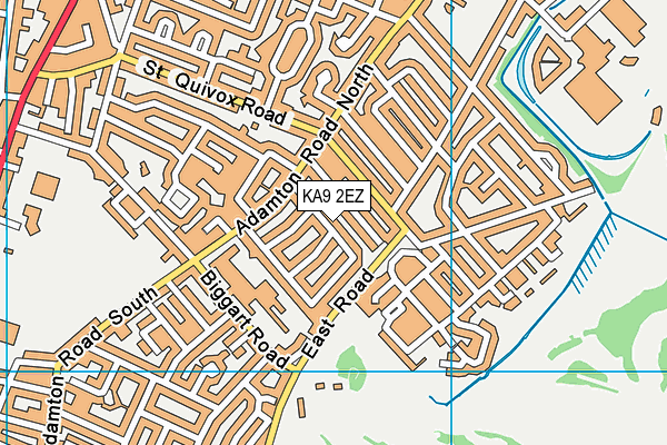 KA9 2EZ map - OS VectorMap District (Ordnance Survey)