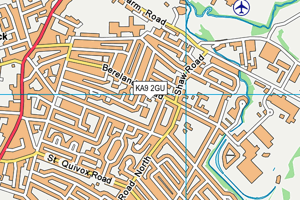 KA9 2GU map - OS VectorMap District (Ordnance Survey)