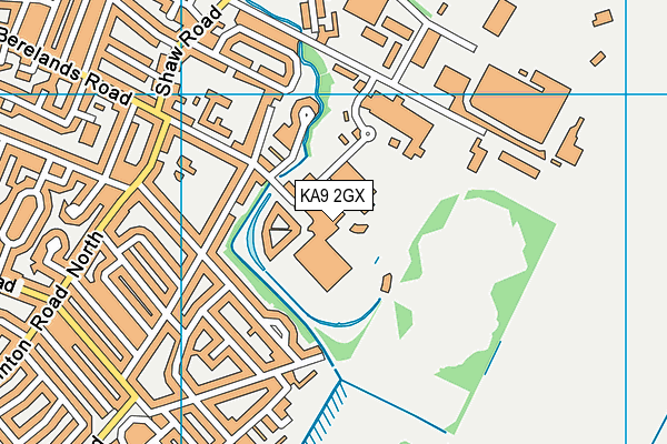 KA9 2GX map - OS VectorMap District (Ordnance Survey)