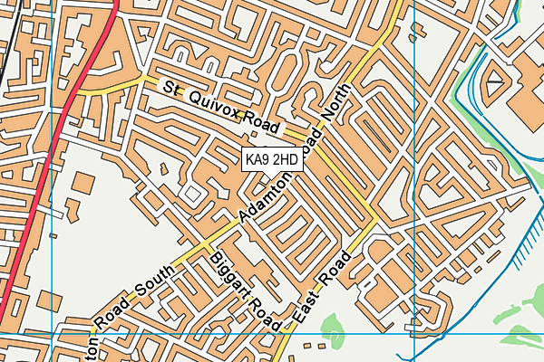 KA9 2HD map - OS VectorMap District (Ordnance Survey)