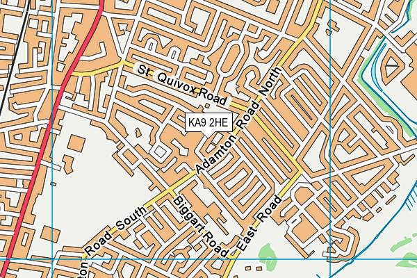 KA9 2HE map - OS VectorMap District (Ordnance Survey)