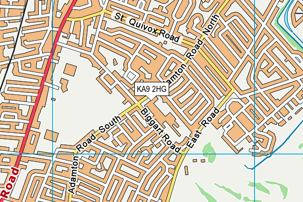 KA9 2HG map - OS VectorMap District (Ordnance Survey)