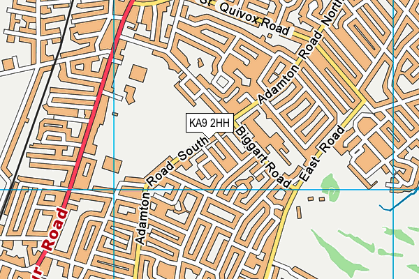 KA9 2HH map - OS VectorMap District (Ordnance Survey)