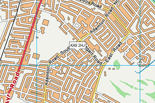 KA9 2HJ map - OS VectorMap District (Ordnance Survey)