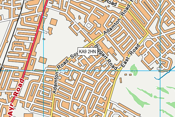 KA9 2HN map - OS VectorMap District (Ordnance Survey)