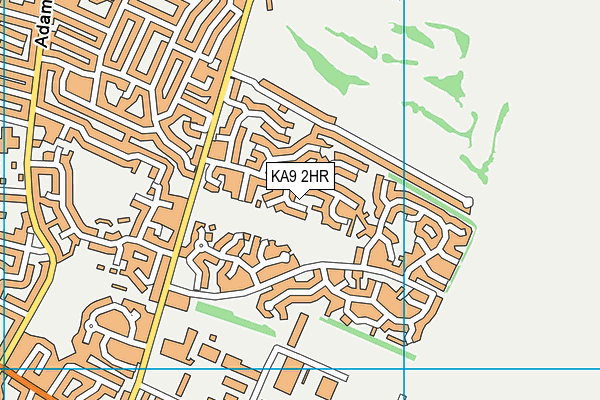 KA9 2HR map - OS VectorMap District (Ordnance Survey)