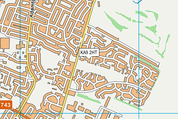 KA9 2HT map - OS VectorMap District (Ordnance Survey)