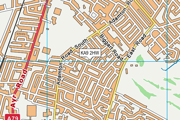 KA9 2HW map - OS VectorMap District (Ordnance Survey)