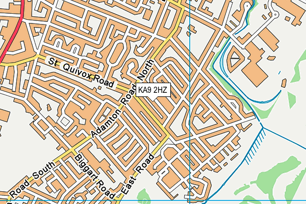 KA9 2HZ map - OS VectorMap District (Ordnance Survey)