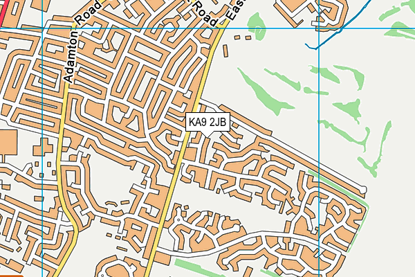 KA9 2JB map - OS VectorMap District (Ordnance Survey)