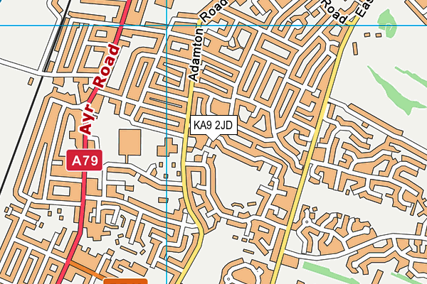 KA9 2JD map - OS VectorMap District (Ordnance Survey)