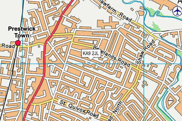 KA9 2JL map - OS VectorMap District (Ordnance Survey)