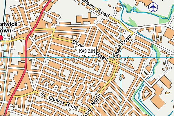 KA9 2JN map - OS VectorMap District (Ordnance Survey)