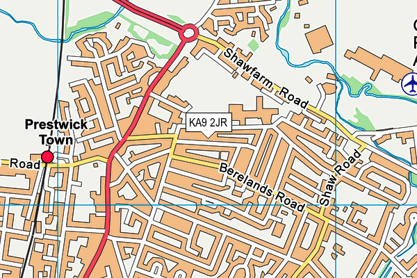 KA9 2JR map - OS VectorMap District (Ordnance Survey)