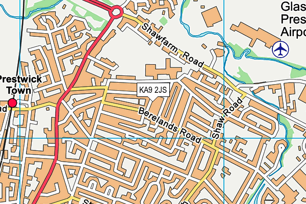 KA9 2JS map - OS VectorMap District (Ordnance Survey)