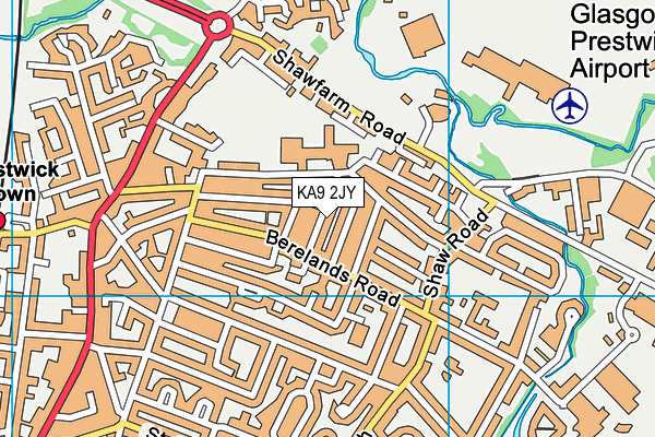 KA9 2JY map - OS VectorMap District (Ordnance Survey)