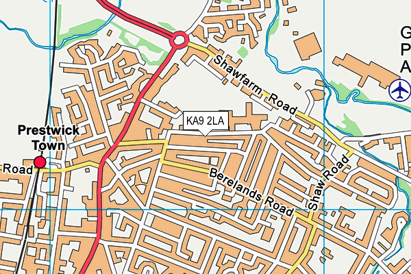 KA9 2LA map - OS VectorMap District (Ordnance Survey)