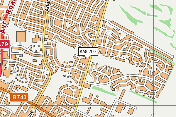 KA9 2LG map - OS VectorMap District (Ordnance Survey)