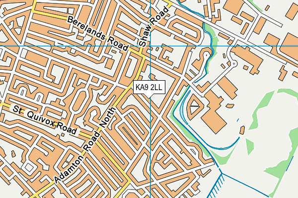 KA9 2LL map - OS VectorMap District (Ordnance Survey)