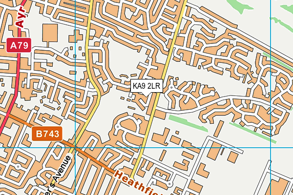 KA9 2LR map - OS VectorMap District (Ordnance Survey)