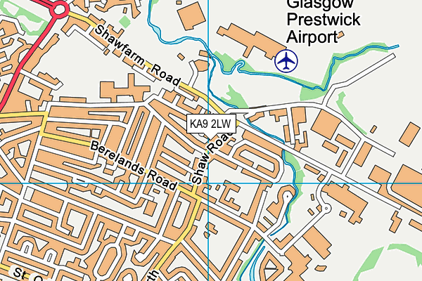 KA9 2LW map - OS VectorMap District (Ordnance Survey)
