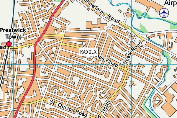 KA9 2LX map - OS VectorMap District (Ordnance Survey)