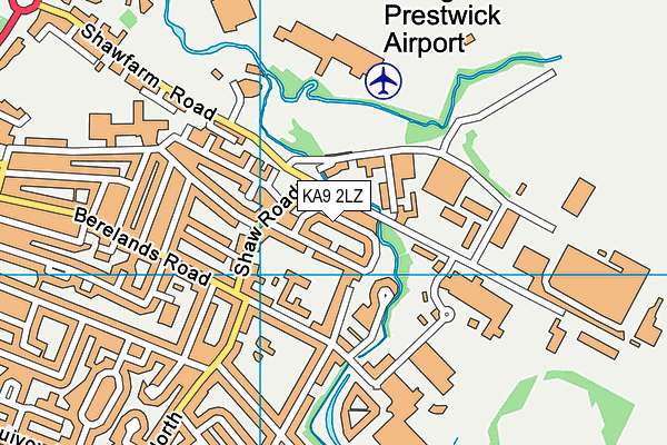 KA9 2LZ map - OS VectorMap District (Ordnance Survey)