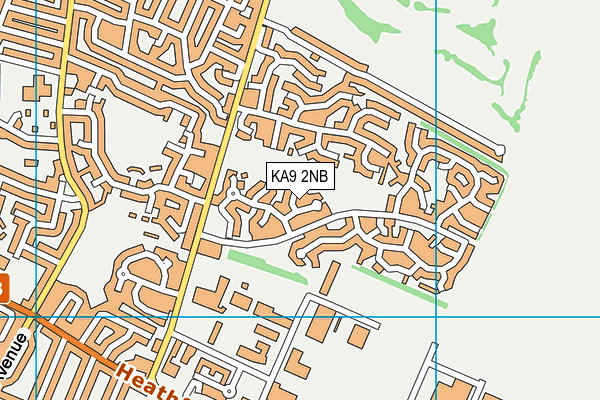 KA9 2NB map - OS VectorMap District (Ordnance Survey)