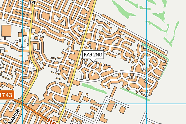 KA9 2NG map - OS VectorMap District (Ordnance Survey)