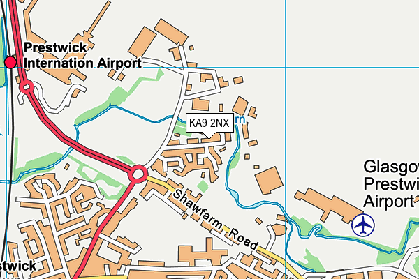 KA9 2NX map - OS VectorMap District (Ordnance Survey)