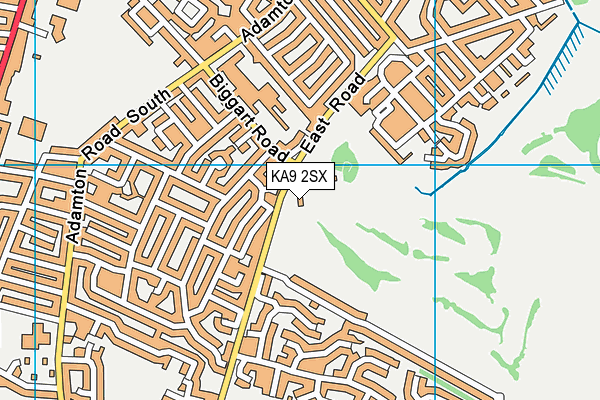 KA9 2SX map - OS VectorMap District (Ordnance Survey)