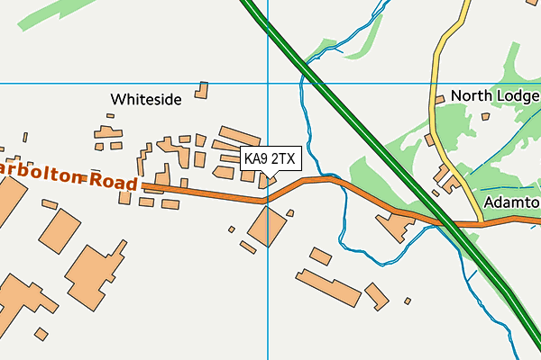 KA9 2TX map - OS VectorMap District (Ordnance Survey)