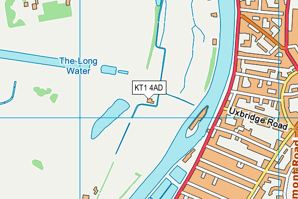 Hampton Court Palace Golf Club map (KT1 4AD) - OS VectorMap District (Ordnance Survey)