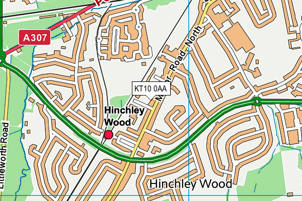 Map of S3 DENTAL HINCHLEY WOOD LIMITED at district scale