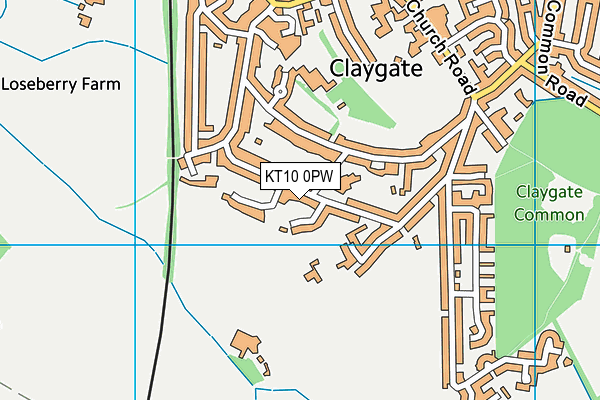 Map of CLAYGATE MANAGEMENT SERVICES LIMITED at district scale