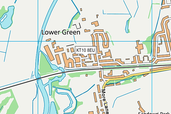 KT10 8EU map - OS VectorMap District (Ordnance Survey)