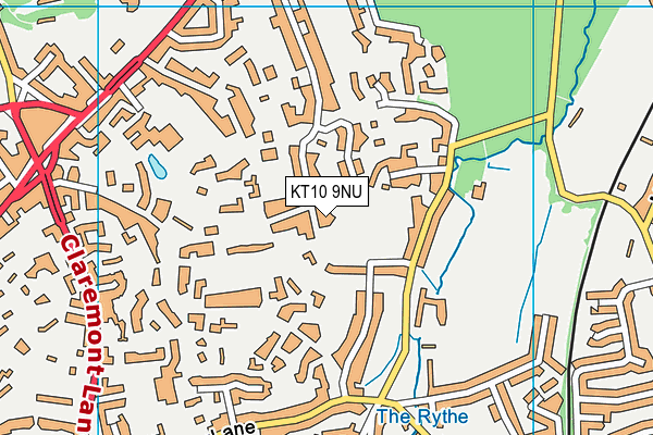 Esher Cricket Club map (KT10 9NU) - OS VectorMap District (Ordnance Survey)