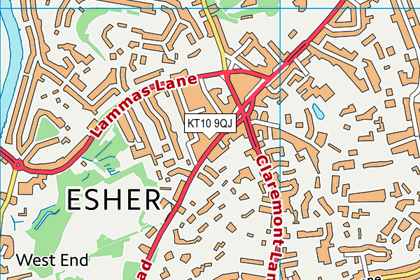 Map of FRAMING CASTLE ESHER LIMITED at district scale
